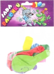 Oppustelige balloner med tryk Smiley - 9 stk