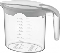 Plastkande med låg 1 l