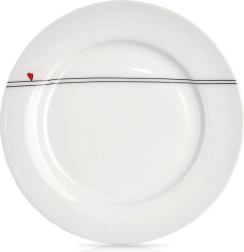 Porcelænssidetallerken med hjerte, 19 cm