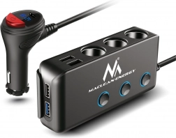 Splitter-adapter til bil med hurtigopladning