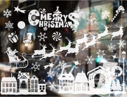 Juleklistermærker til vindue – vintermotiver