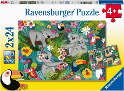 Puslespil RAVENSBURGER Koalaer og dovendyr 2×24 brikker