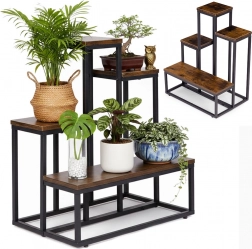 planteholder i loft-stil med 4 hylder modernhome