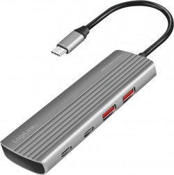USB-C Hub med understøttelse af PD 100W og 5 USB-C porte