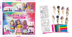 Designerportefølje med modeller og skabeloner