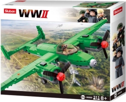 Sluban WWII Sovjetisk bombefly Tupolev TU-2 byggesæt