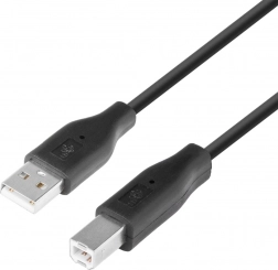 USB-kabel AM-BM 1,8 m sort