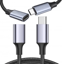 Tekstil USB‑C-kabel 2 m – hurtig opladning og dataoverførsel