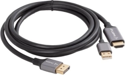 HDMI til DisplayPort-kabel 1,8 m 4K sort