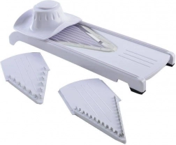 Grøntsags- og frugtskærer med udskiftelige indsatse