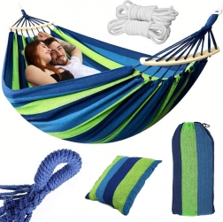 Brasiliansk dobbelt hængekøje med pude