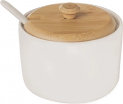 Porcelænssukkerskål med ske WHITELINE 240 ml