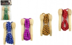 Sjippetov med Træhåndtag i Forskellige Farver