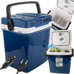 rejsetermolektrisk bilkøleboks 26 l med opvarmning, 12 v og 230 v