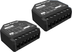 Shelly 2pm gen3 sæt med 2 smarte tokanals relæer wifi/bluetooth