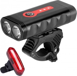 MalTrack cykellygtesæt Exonum 4000 2-i-1 for- og baglys