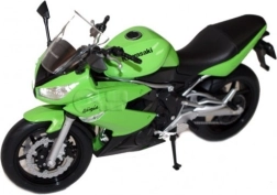 Model af motorcykel Kawasaki Ninja 650R 1:10 grøn