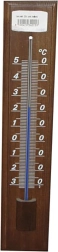 Udendørs termometer i bejdset træ 32 cm