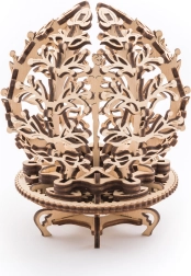 Træ mekanisk 3D-puslespil blomst UGEARS (101 dele)