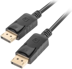 DisplayPort-kabel 1.2 (0,5 m), LANBERG – 4K, sort