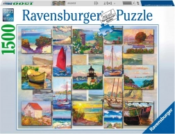 Puslespil RAVENSBURGER COASTAL COLLAGE, 1500 brikker