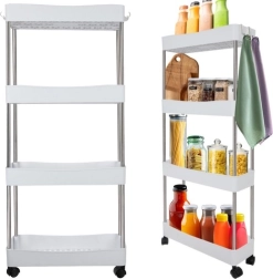 Mobil køkken- og badeværelseshylde på hjul RUHHY