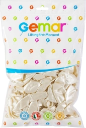 Perlemors metaliske balloner 28 cm