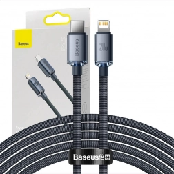 Kabel til hurtig opladning USB-C til Lightning Baseus 20W 2m sort