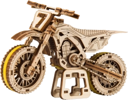 Træ 3D puslespil motorcykel MotoCross WOODEN CITY (88 dele)
