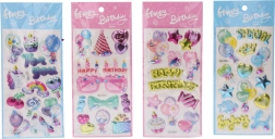 Dekorative klistermærker med glimmer 22x9,5 cm