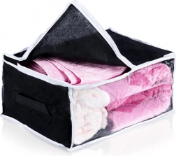Opbevaringspose til sengetøj 27 l med gennemsigtigt vindue