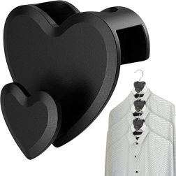 Organisator kroge til bøjler til garderobeskab - sæt med 12 stk