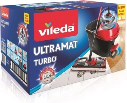 VILEDA Ultramat Turbo – fladmop med pedalbetjent vrider