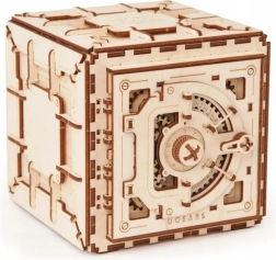 Træmekanisk pengeskab UGEARS – 3D‑puslespil 179 dele