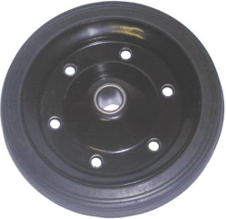 Fuld hjul 250 mm med metaldisk, glideleje (nav 20 mm)