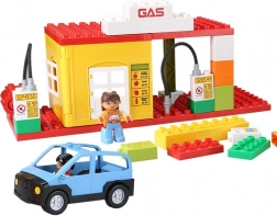 Sæt med klodser – tankstation (48 klodser)