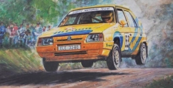 Skoda Favorit Rallye 96 bilmodel i skala 1:72