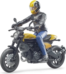 Bruder bworld motorcykel Scrambler DUCATI Cafe Racer med rytter 1:16