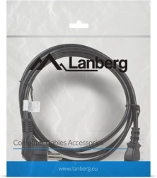 Lanberg strømkabel Schuko (CEE 7/7) – IEC 320 C13, 1,8 m, sort