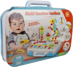 Kreativ mosaik med boremaskine til børn