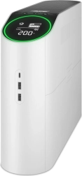 APC Back-UPS Pro 2200VA nødstrømsforsyning til gaming, 230 V, ren sinus, LCD, hvid, Schuko