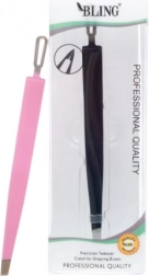 Professionel pincet til øjenbryn BLING – sort