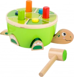 Small Foot træbanke skildpadde