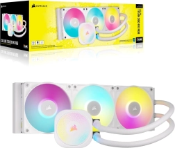 Corsair iCUE Link Titan 360 RX RGB væskekøling til CPU, 360 mm, hvid