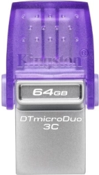 USB-flashdrev Kingston DataTraveler microDuo 3C 64 GB USB‑A/USB‑C