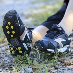 Skridsikre skoovertræk med metalpigge, elastisk TPE, størrelse 42–48