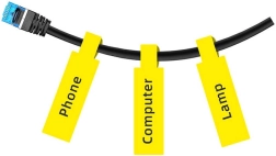 Termiske etiketter Niimbot 12,5 × 74+35, 65 stk – Gule