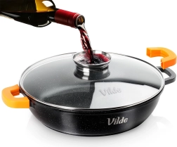 Dyb granitpande med glaslåg TERRUNA AROMA 32 cm, 4,7 l