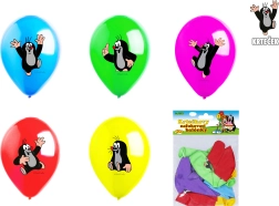 Oppustelige balloner 30 cm muldvarpen – sæt 10 stk., 5 designs