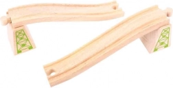 Overføringsskinner med søjler 2 stk. Bigjigs Rail